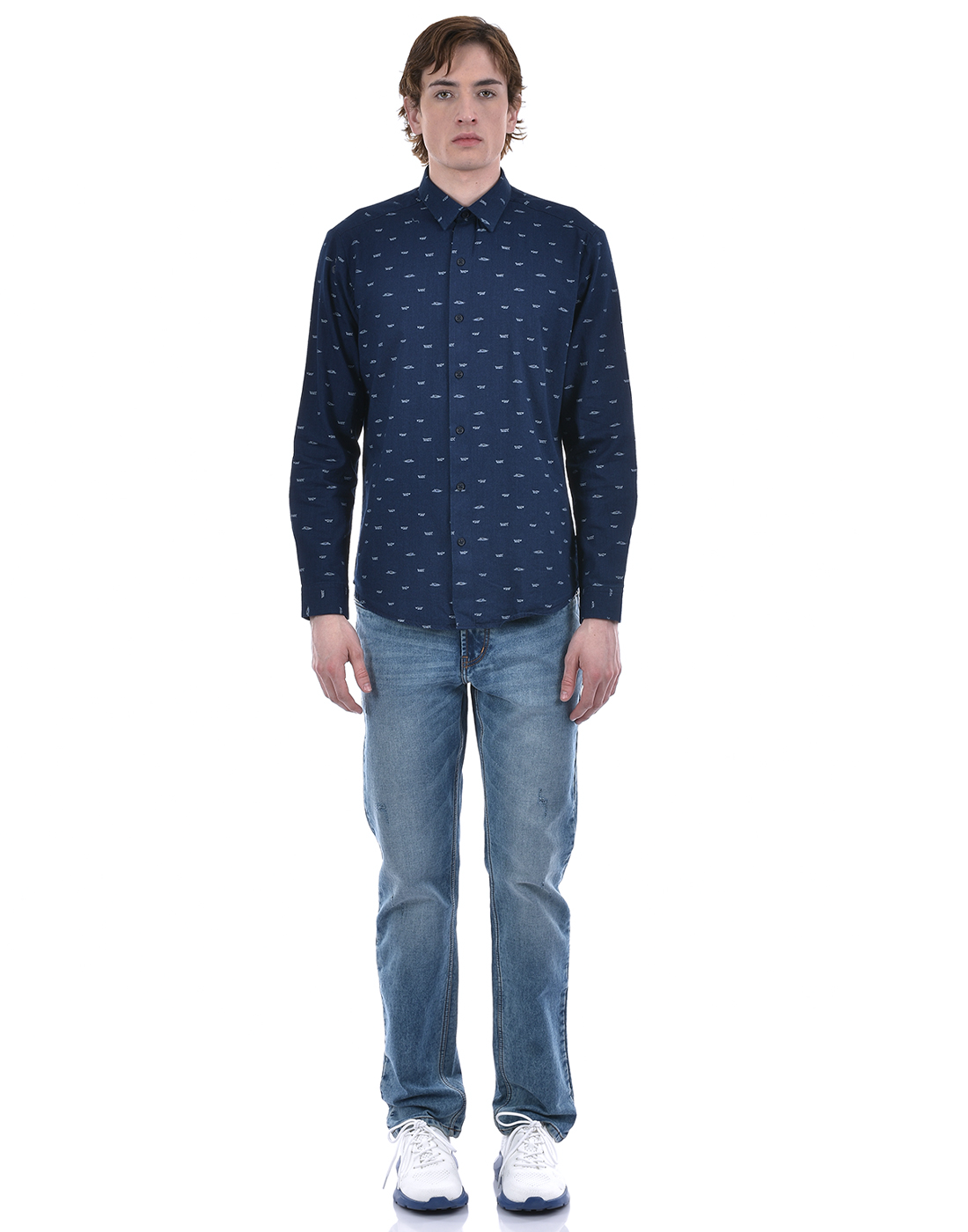 Numero Uno Men Graphic Print Navy Shirt